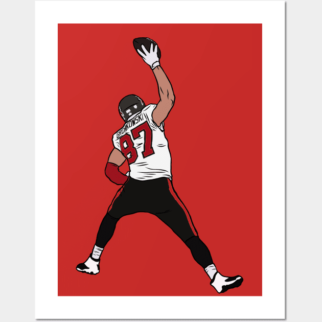 Rob Gronkowski Spike 2 Wall Art by rattraptees